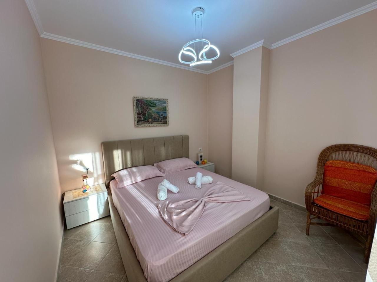 Sunset Sea View - Beachfront Balcony - Ac - Wifi Durrës Eksteriør bilde